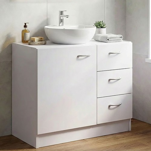 Waschbeckenunterschrank weiß - waschbeckenunterschrank,